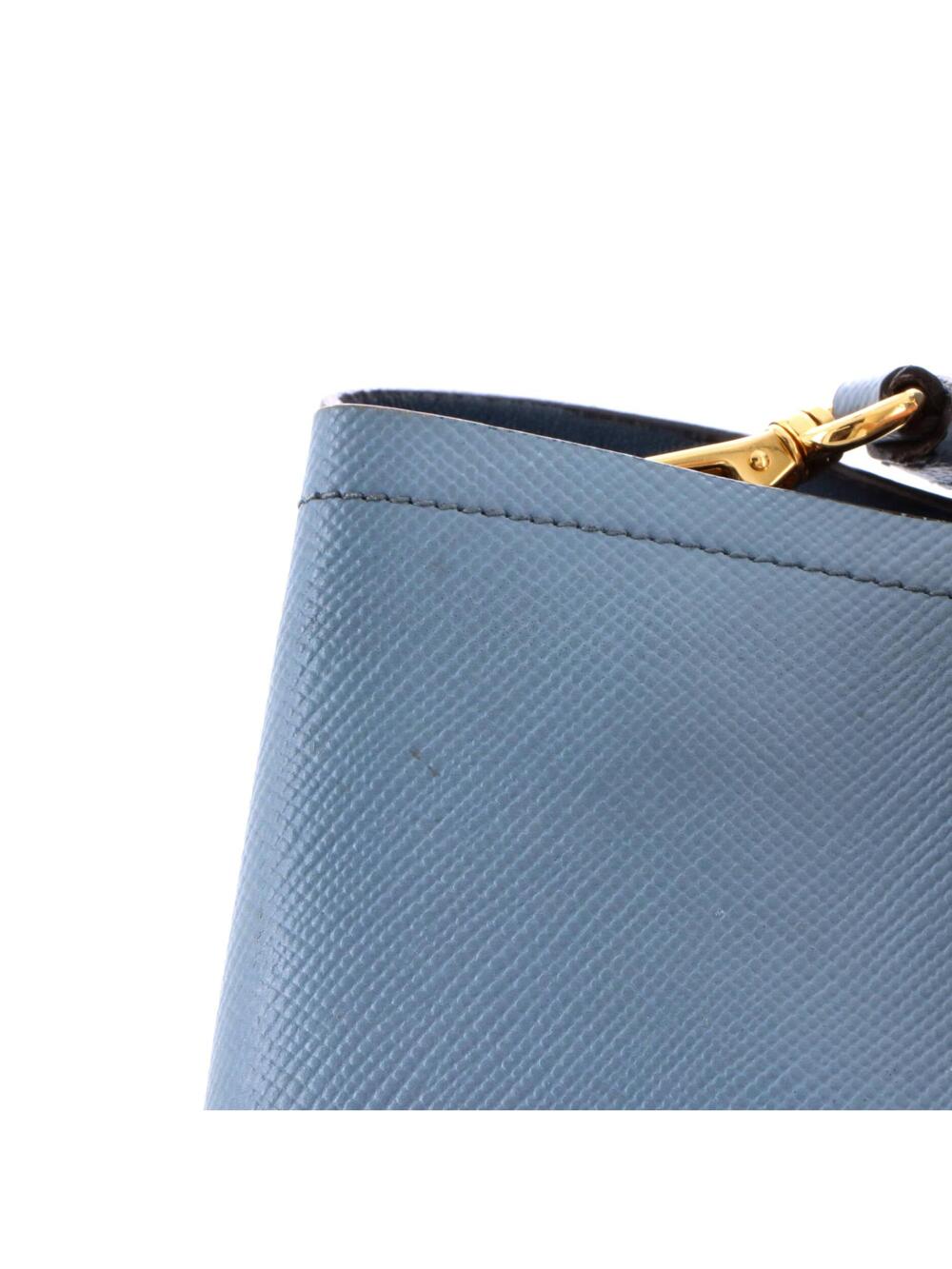 Prada Cuir Double Tote Saffiano Leather #377435P13B - Picture 6 of 9
